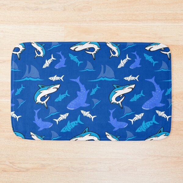 Item preview, Blue Shark Pattern  designed and sold by RedSparkle.