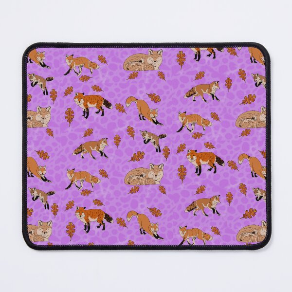 Item preview, Red Foxes in Purple designed and sold by Ashley Gagnon.