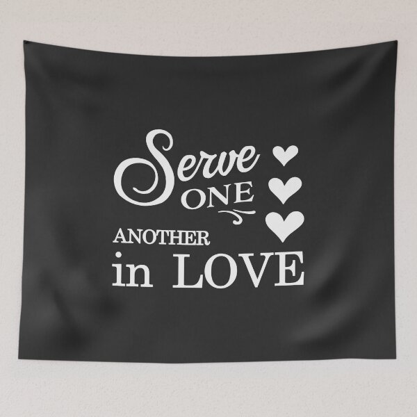 Item preview, Christian Design - Serve One Another in Love designed and sold by simplydesignart.