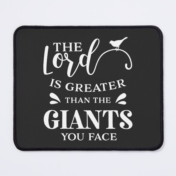 Item preview, Christian Design - The Lord is Greater than the Giants You Face designed and sold by simplydesignart.