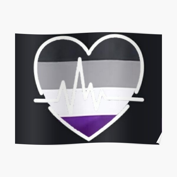 Asexual Lgbtq Love Heartbeat Pride Poster For Sale By Autismearth Redbubble 6488