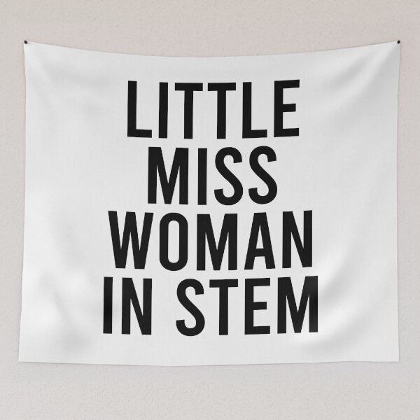 Item preview, Little Miss Woman In Stem - Black designed and sold by Jillian Henriques.