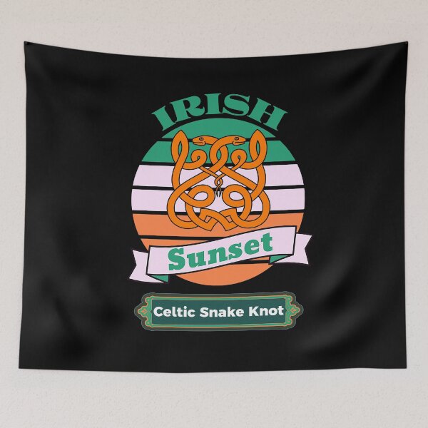 Item preview, Irish Sunset Celtic Snake Knot designed and sold by IrishPOD.