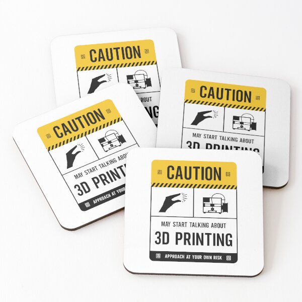 Item preview, Caution May Start Talking About 3D Printing designed and sold by Uppercase Tees.