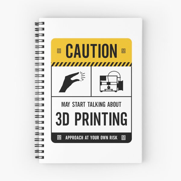 Item preview, Caution May Start Talking About 3D Printing designed and sold by Uppercase Tees.