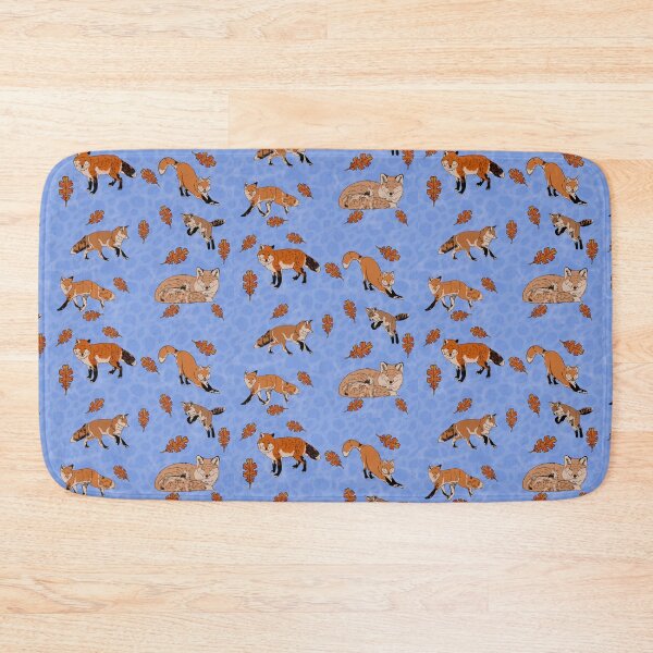 Item preview, Red Foxes in Blue designed and sold by Ashley Gagnon.
