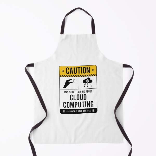 Artikelvorschau, Vorsicht kann beginnen, über Cloud Computing zu sprechen entworfen und verkauft von Uppercase Tees.