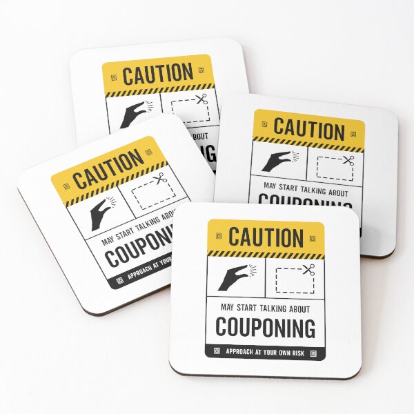 Item preview, Caution May Start Talking About Couponing designed and sold by Uppercase Tees.