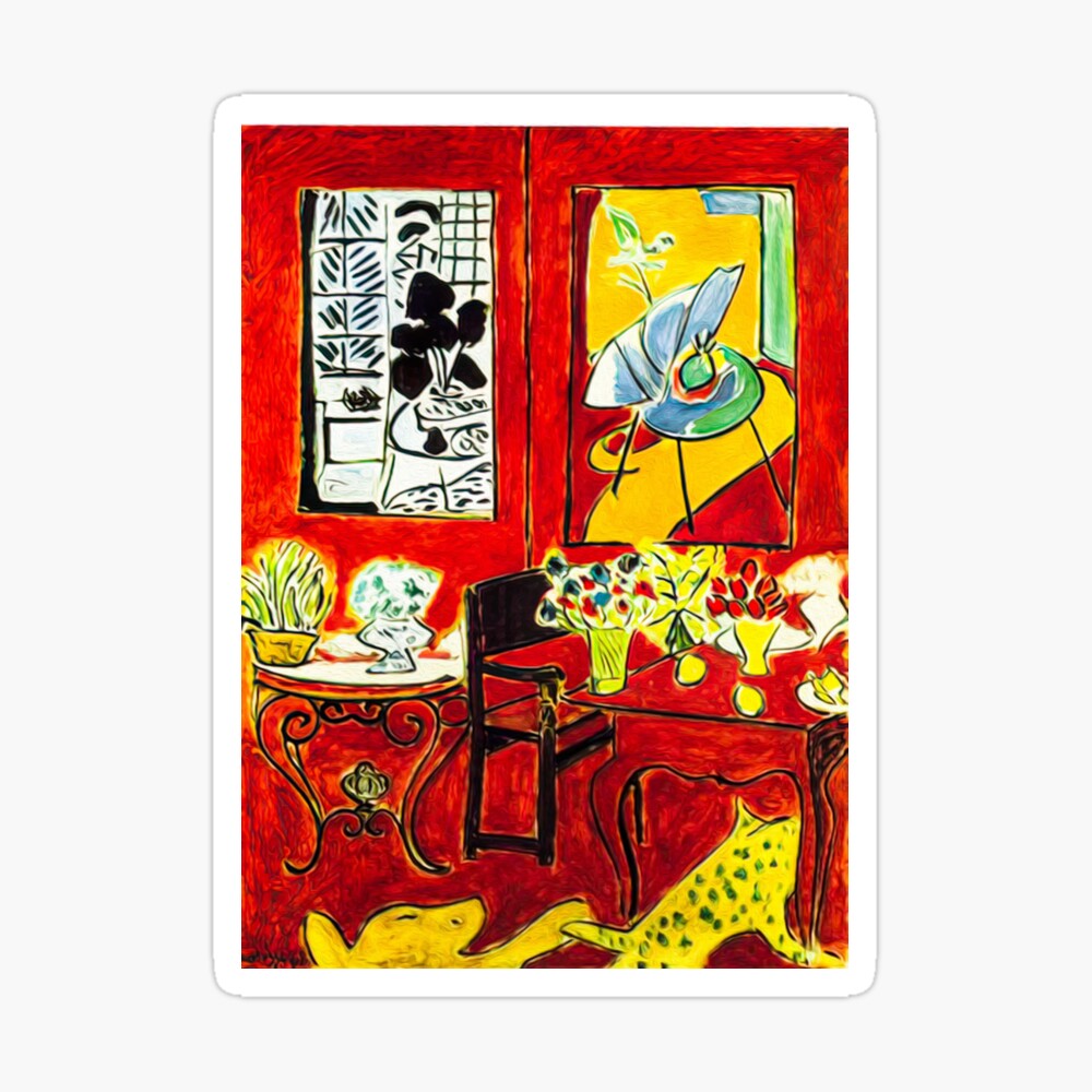 Henri Matisse、INTERIEUR ROUGE、希少高級画集画