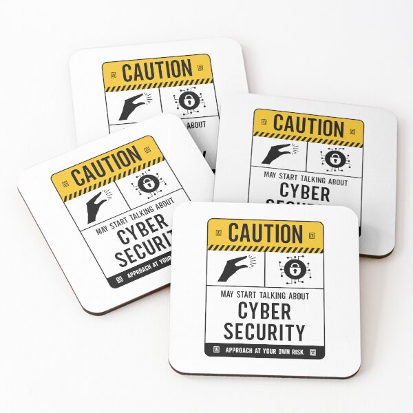 Item preview, Caution May Start Talking About Cyber Security designed and sold by Uppercase Tees.