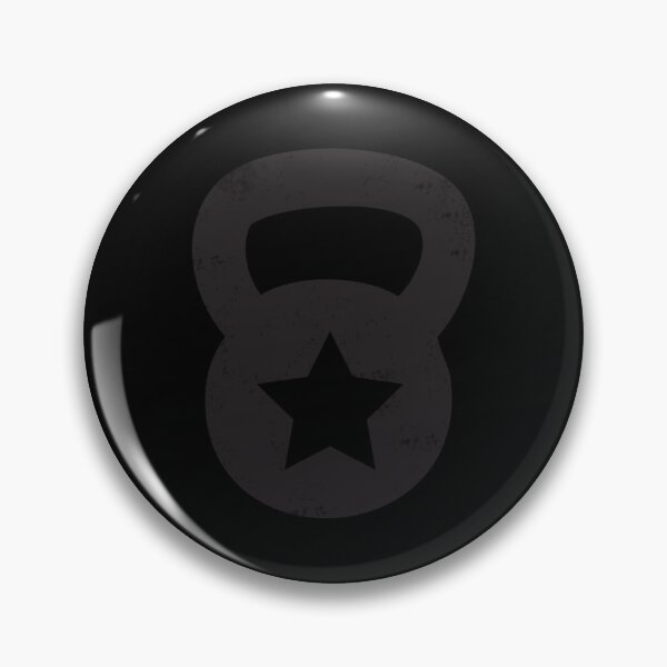 Item preview, Black Grungy Kettlebell With A Star Essential T-Shirt designed and sold by debbieeileenrzp.