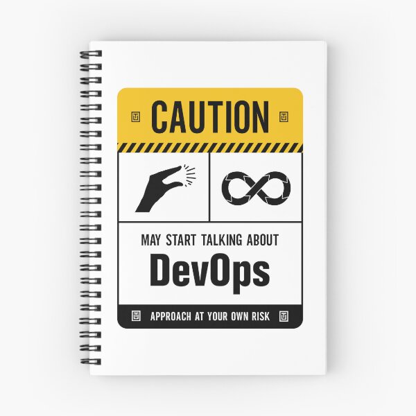 Item preview, Caution May Start Talking About DevOps designed and sold by Uppercase Tees.