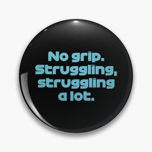 Item preview, RUS. No Grip. Struggling a Lot - Best Team Radio Hungarian GP 2022 (Original - Black BG) designed and sold by FilipeFerreira.