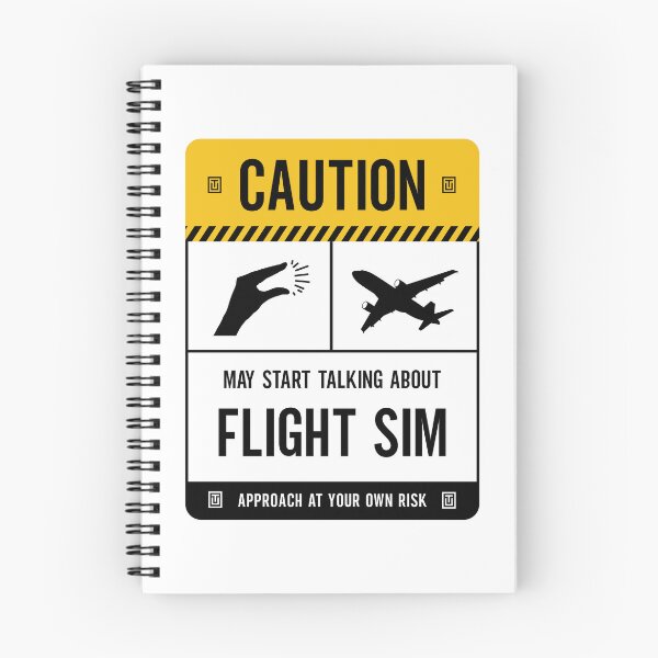 Item preview, Caution May Start Talking About Flightsim Flight Simulator designed and sold by Uppercase Tees.