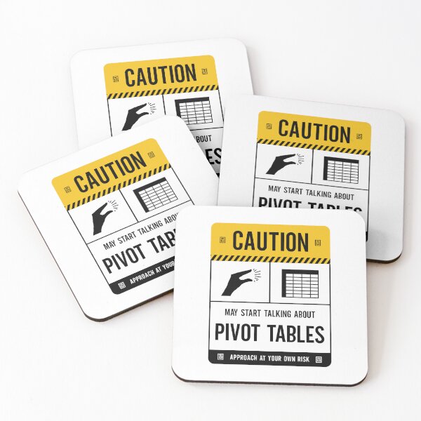 Item preview, Caution May Start Talking About Pivot Tables designed and sold by Uppercase Tees.