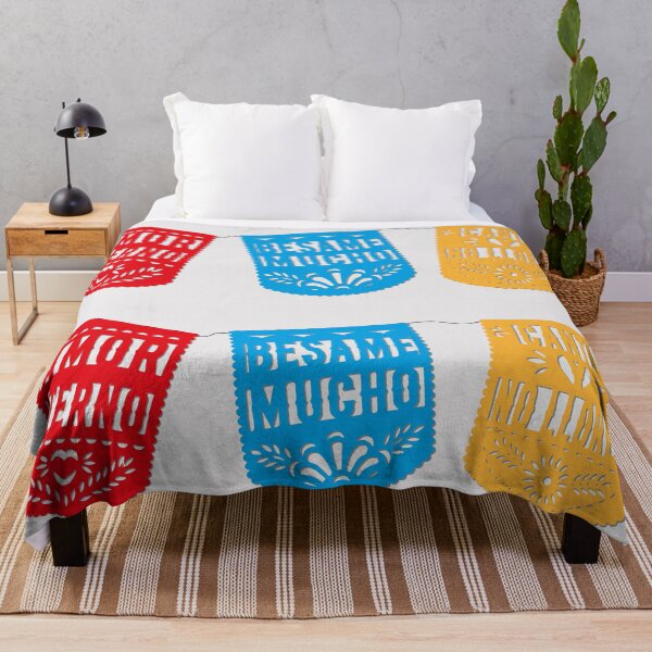 Item preview, Eternal love kiss me a lot cielito cute mexican banner papel picado fiesta handmade decorations eternal love sing and dont cry san valentines gift designed and sold by T-Mex.