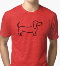 Dachshund Tri-blend T-Shirt