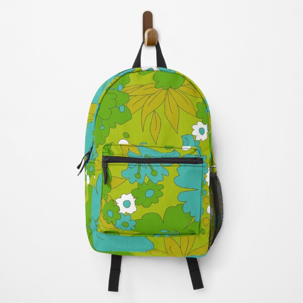 Item preview, Green, Turquoise, and White Retro Flower Pattern designed and sold by Eyestigmatic.
