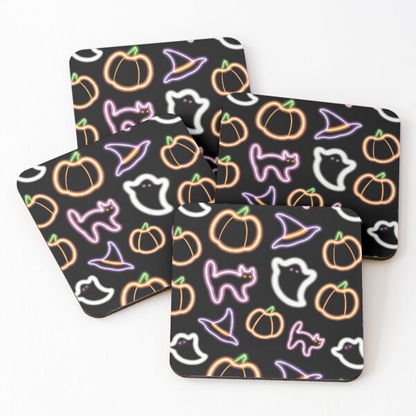 Item preview, Happy Neon Halloween designed and sold by AcquavitaArt.