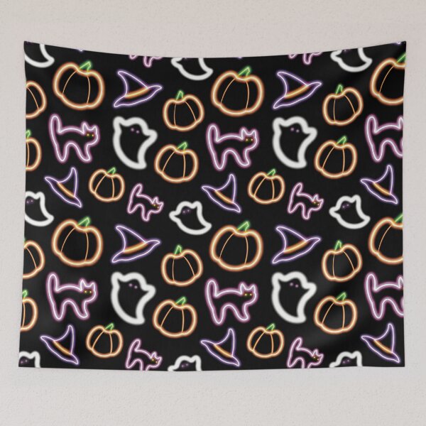 Item preview, Happy Neon Halloween designed and sold by AcquavitaArt.