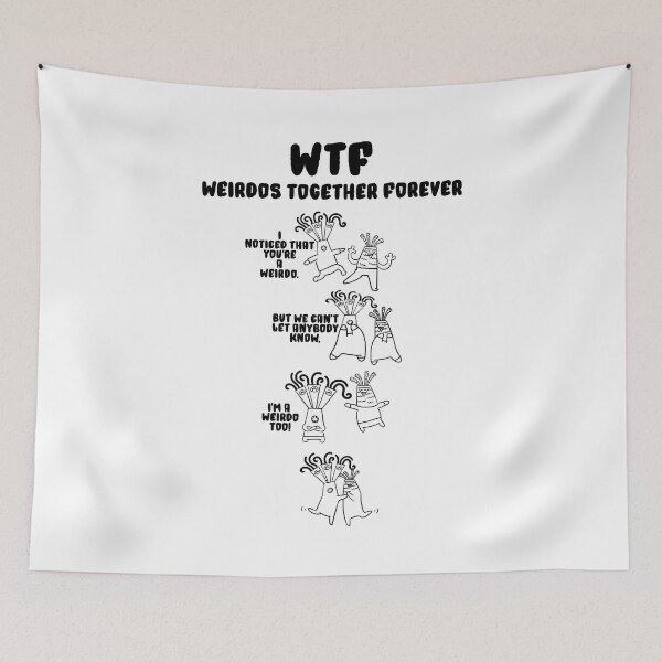 Artikelvorschau, WTF Weirdos Together Forever Friendship Day Geschenk für beste Freunde entworfen und verkauft von QuanJewelry.