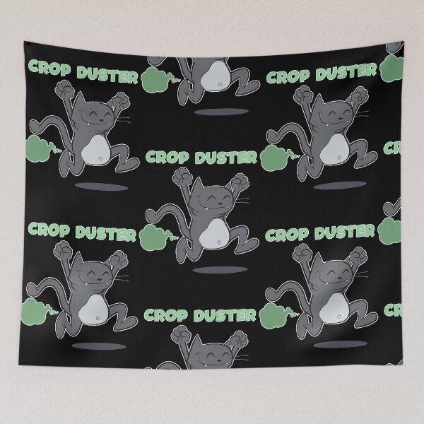 Item preview, dark grey farting cat  designed and sold by AmyYu44086.