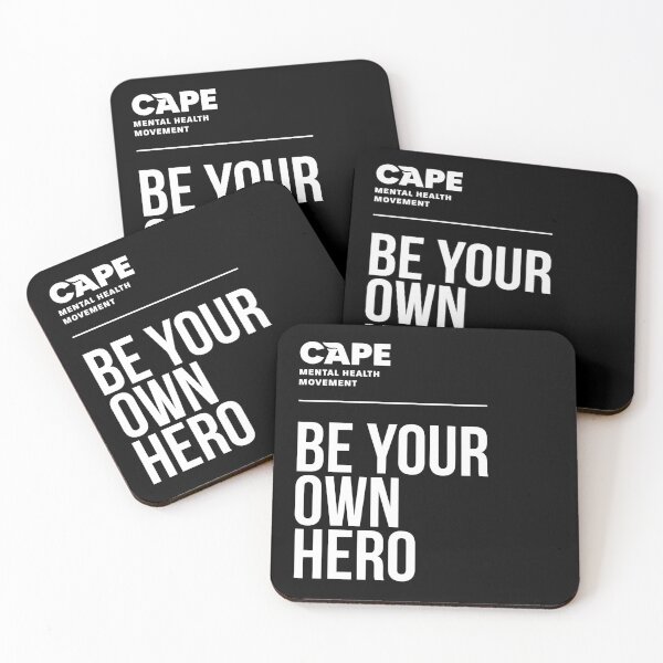Item preview, CAPE 'Be Your Own Hero' Quote designed and sold by ArtWorks4MKE.