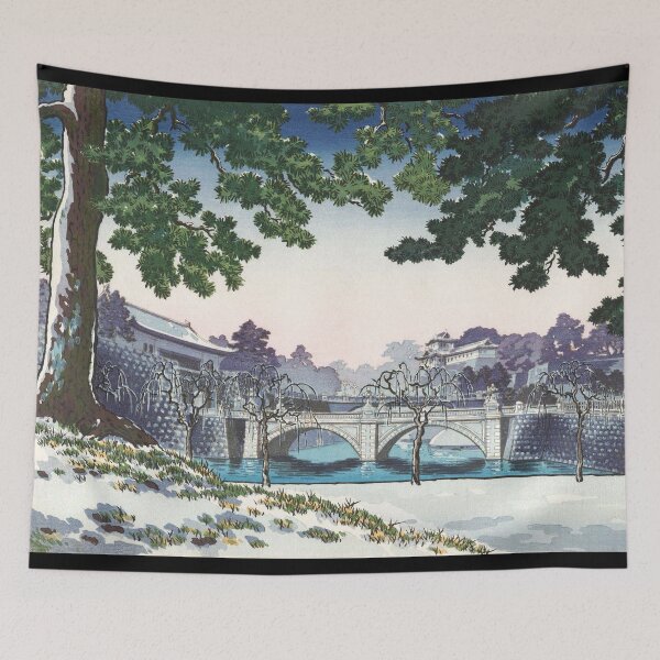 Item preview, Nijubashi Bridge by Tsuchiya Koitsu designed and sold by Takeda-art.