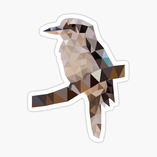 Kookaburra geometric Sticker