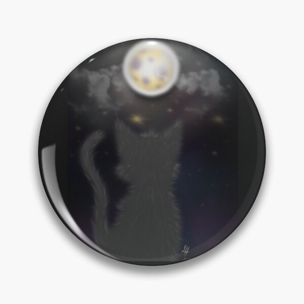 Item preview, Little Lunar Kitty designed and sold by LouBearsArt.