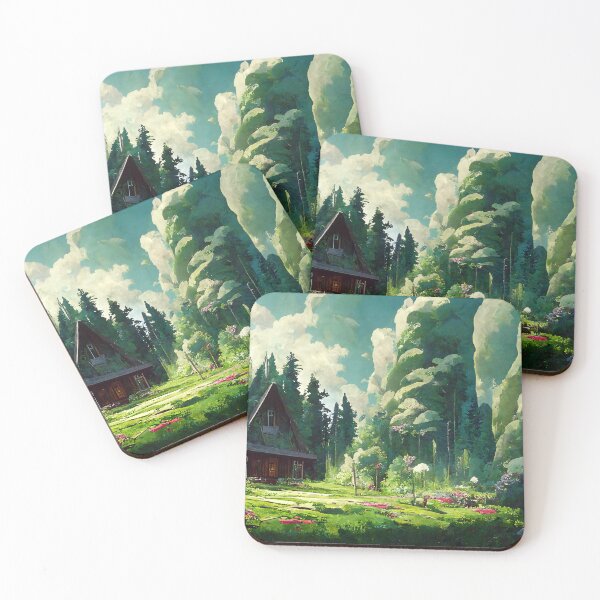 Item preview, Cabin Merging With Nature designed and sold by FantasyAI.