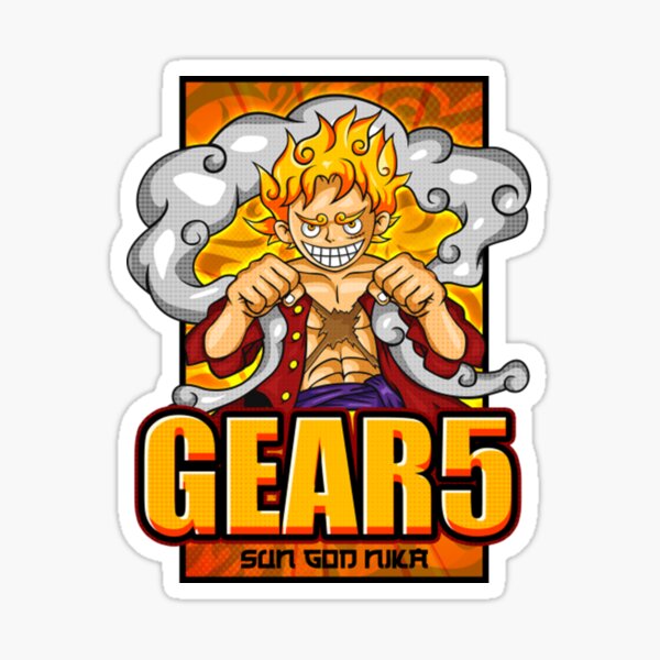 one piece luffy gear 5 Sticker by todorocklee in 2023