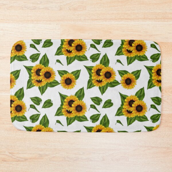 Item preview, Sunflowers on White background designed and sold by JadeRyder.
