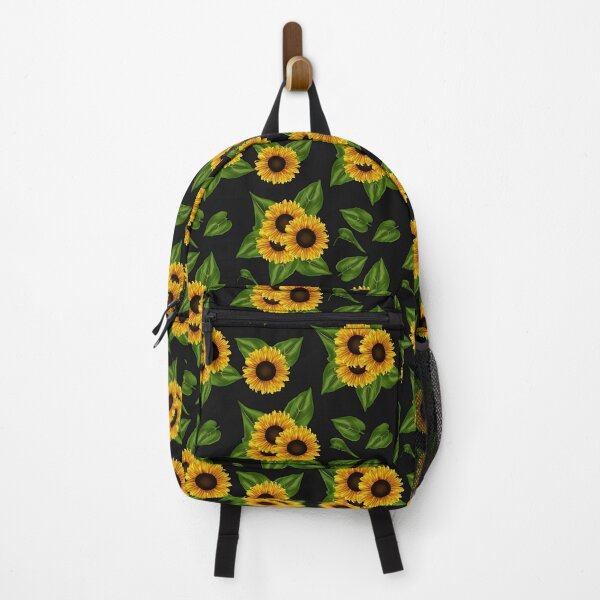 Item preview, Sunflowers on Black background designed and sold by JadeRyder.