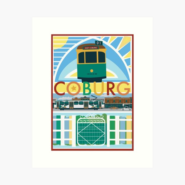 Item preview, Coburg Flair Poster designed and sold by Julia Marshall Felix.