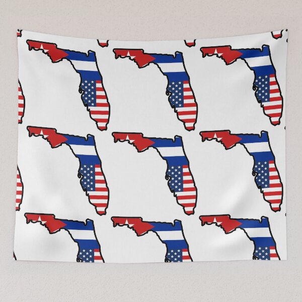 Item preview, Cuba Florida USA Flag designed and sold by SpinnySnails.