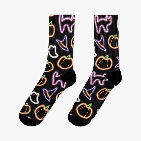 Item preview, Happy Neon Halloween designed and sold by AcquavitaArt.