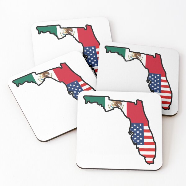 Item preview, Mexico Florida USA Flag designed and sold by SpinnySnails.