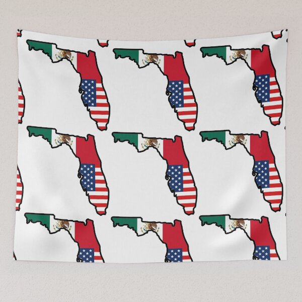 Item preview, Mexico Florida USA Flag designed and sold by SpinnySnails.