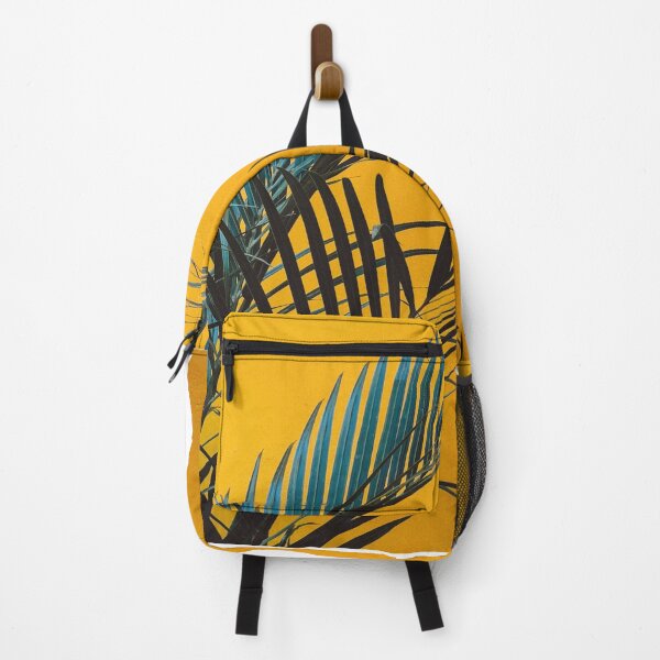 Item preview, green leaves palm trees with yellow backround designed and sold by Asombrosa.