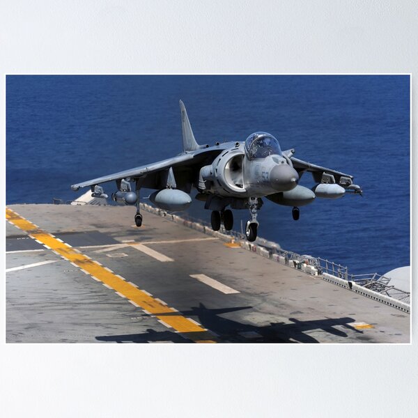 Item preview, An AV-8B Harrier jet lands on the flight deck of USS Essex. designed and sold by StocktrekImages.
