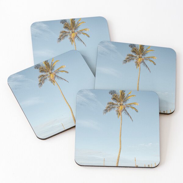Item preview, brazil beach palm trees with beautiful sunset for sunset palm trees lovers gift designed and sold by Asombrosa.