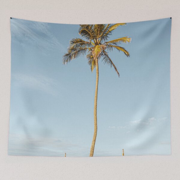 Item preview, brazil beach palm trees with beautiful sunset for sunset palm trees lovers gift designed and sold by Asombrosa.