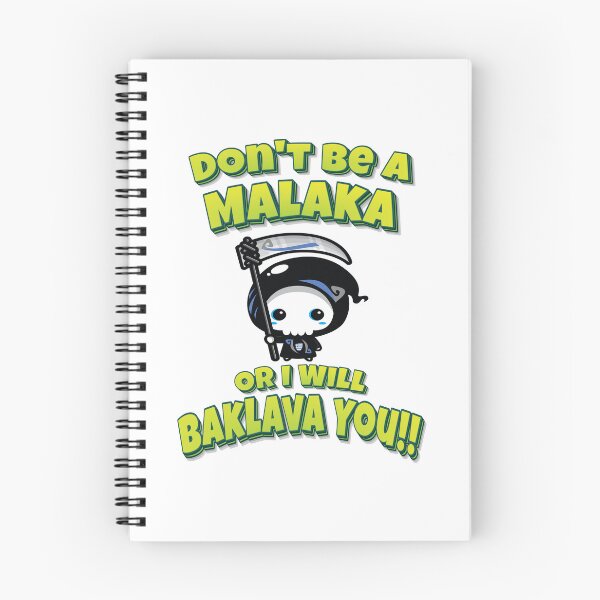 Item preview, Don't Be A Malaka Or I Will Baklava You!! Greek Grim Reaper designed and sold by ProjectX23.