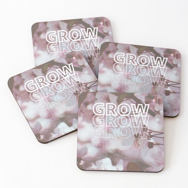 Item preview, GROW (above) - Enchanting Pink Flowers designed and sold by AliceSLee.