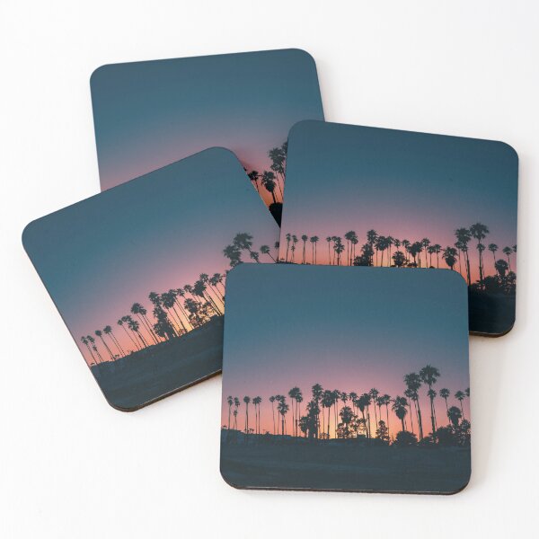 Item preview, brazil beach palm trees with beautiful sunset for sunset palm trees lovers gift designed and sold by Asombrosa.