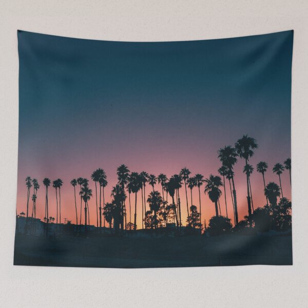 Item preview, brazil beach palm trees with beautiful sunset for sunset palm trees lovers gift designed and sold by Asombrosa.