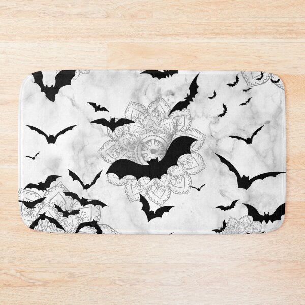 Item preview, Bats Kingdom Black & White Pattern! designed and sold by davechi-stone.