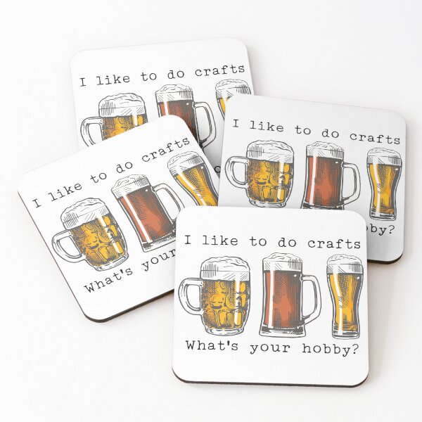 Item preview, I Like To Do Crafts Funny Craft Beer Drinker designed and sold by PrettyGifted.