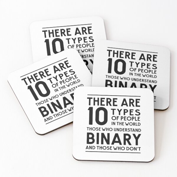 Item preview, 10 Types of people in the world Binary designed and sold by RilosBizan.